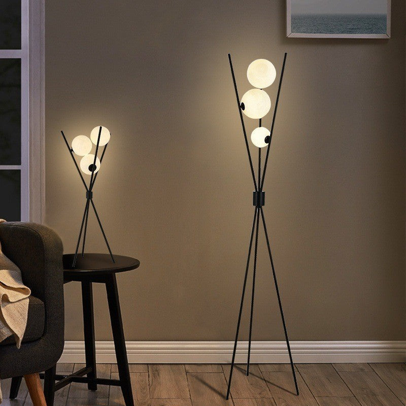 NyraMoon Dual Moon Floor And Table Lamp For Living Rooms