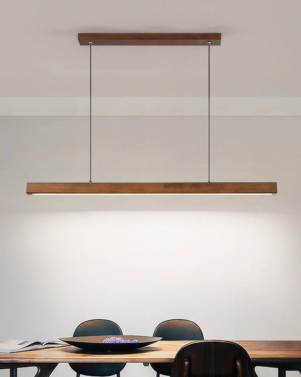 Cavell Walnut Pendant Light With French Medieval Charm Style