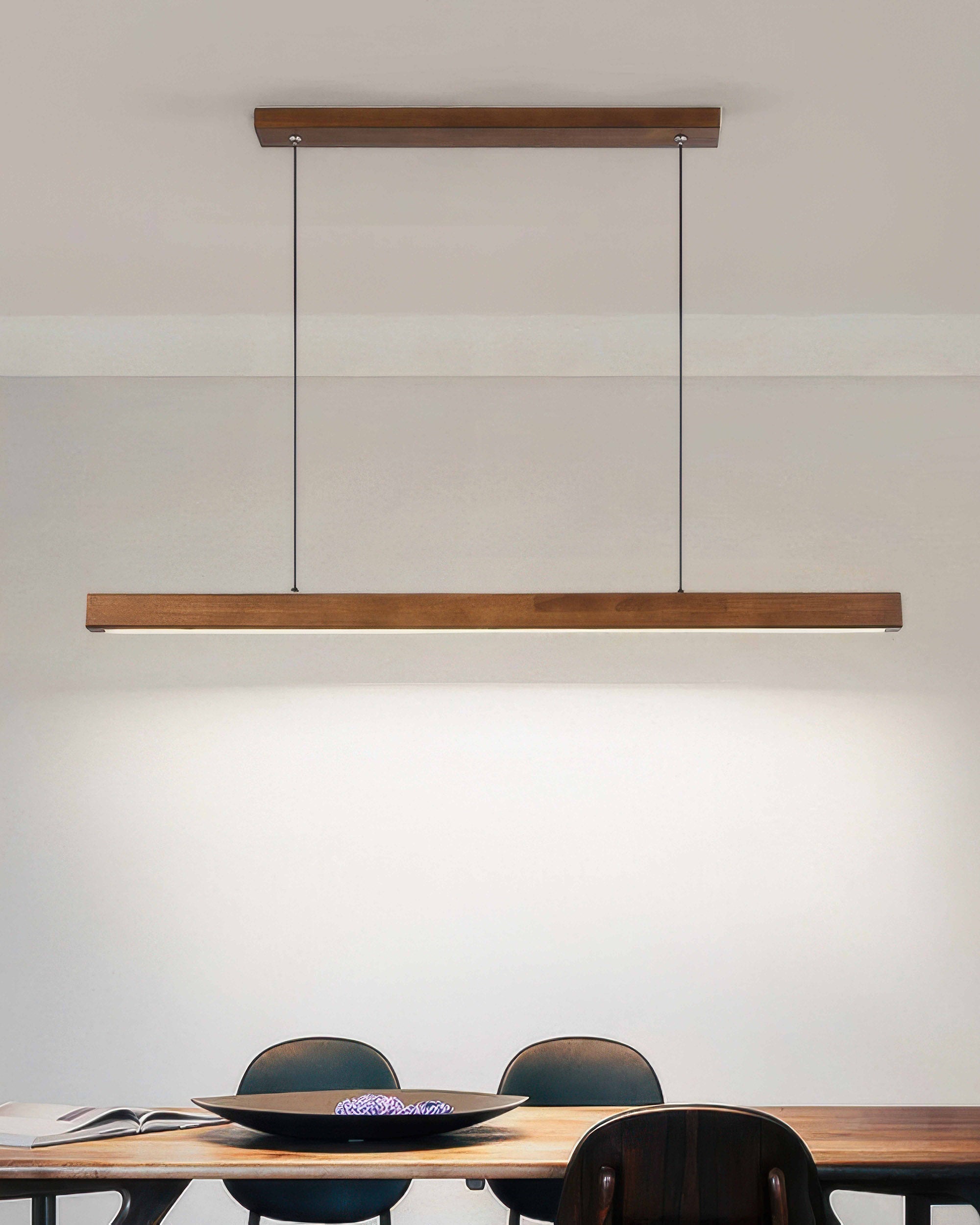 Cavell Walnut Pendant Light With French Medieval Charm Style