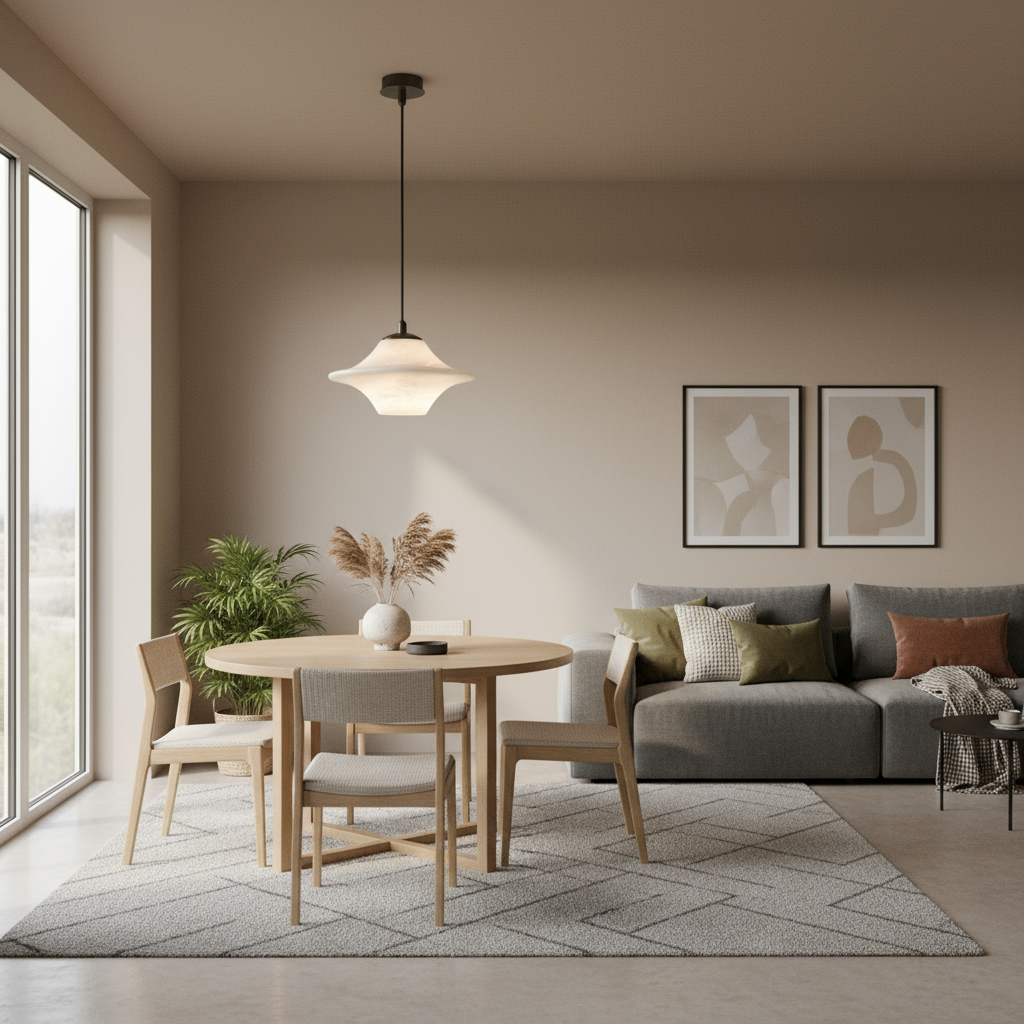 Astra Marble Pendant Lighting For Dining Areas With Minimalist Design