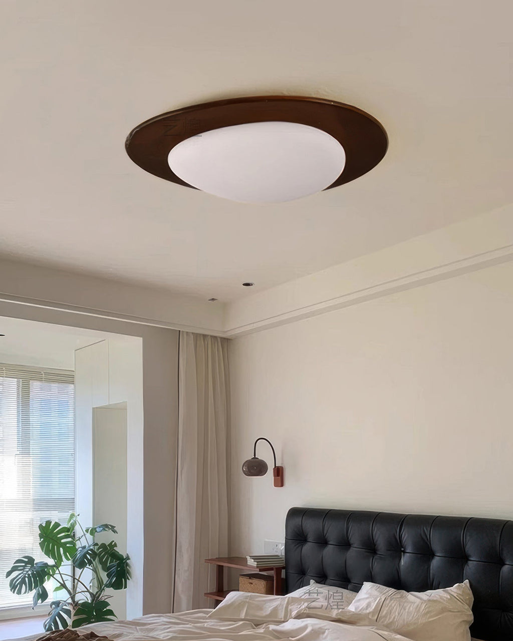 Nyra Pebble Wood Ceiling Light For Nordic Living Interiors