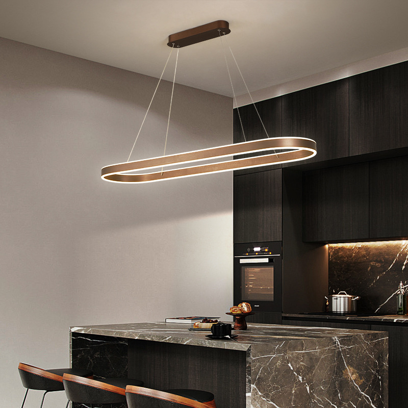 Qualia Rose Gold Pendant Light For Kitchen With Glass Shade