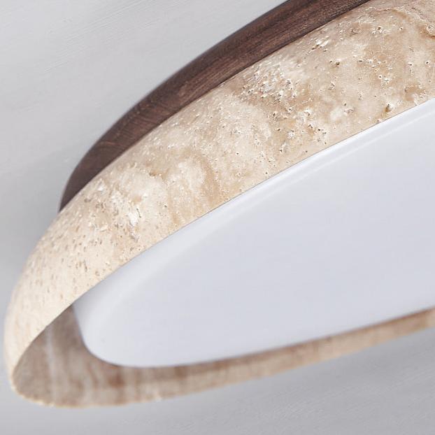 Caldra Travertine LED Vintage Ceiling Light For Japandi Interiors