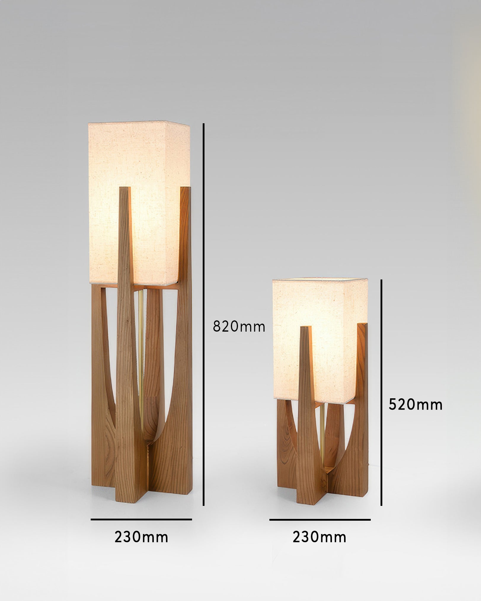 Kairo Seto Walnut Lamp Brings Brass Accents In Minimalist Japanese Style