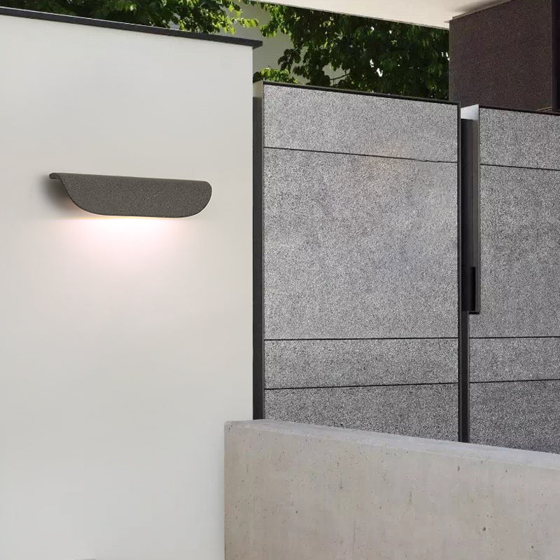 Caldera Exterior Wall Light With Curved Design And IP65 Rating