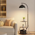 Deretia Nordic Glow Floor Lamp With Built-In Storage For Living Rooms