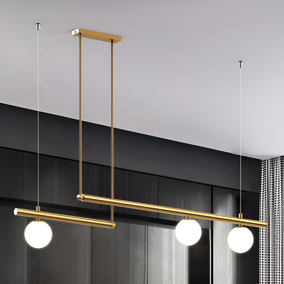Velora nordische Glaspendelleuchte für Esszimmer und Küchen