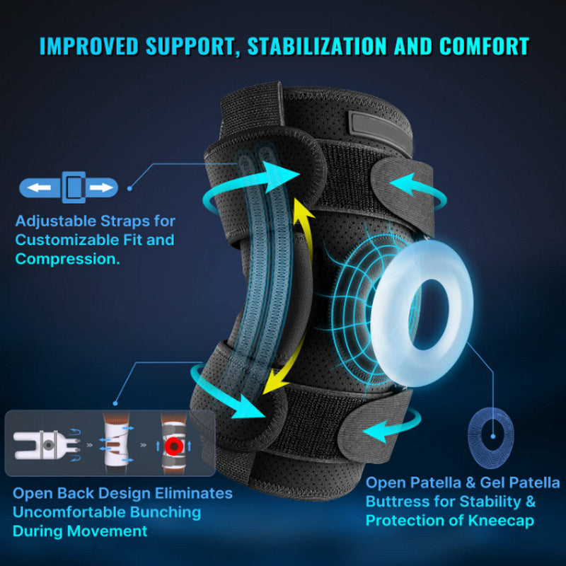 Adjustable Hinged Knee Brace For Meniscus Tear | Filindra