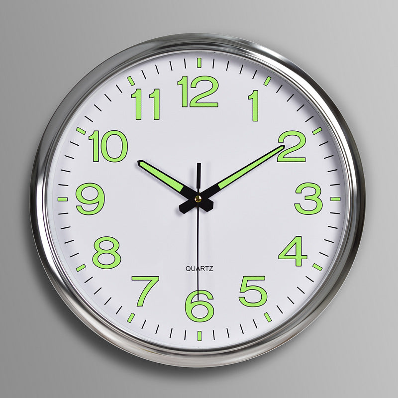 Zentime Silent Classroom Wall Clock — LED Light Display