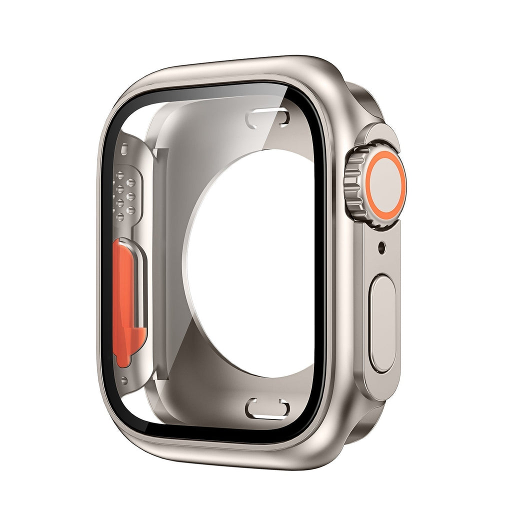 Capa de cobertura total a 360° e película temperada para Apple Watch S1-10