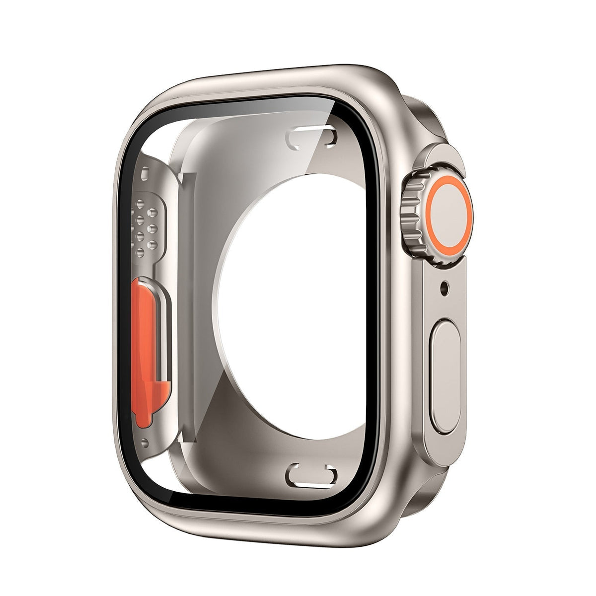 Capa de cobertura total a 360° e película temperada para Apple Watch S1-10