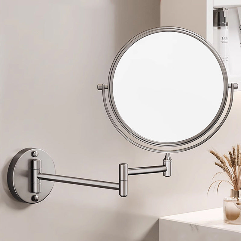 Luxa Rechargeable Wall-Mounted Shaving Mirror — 1X and 10X Magnification, LED Illumination