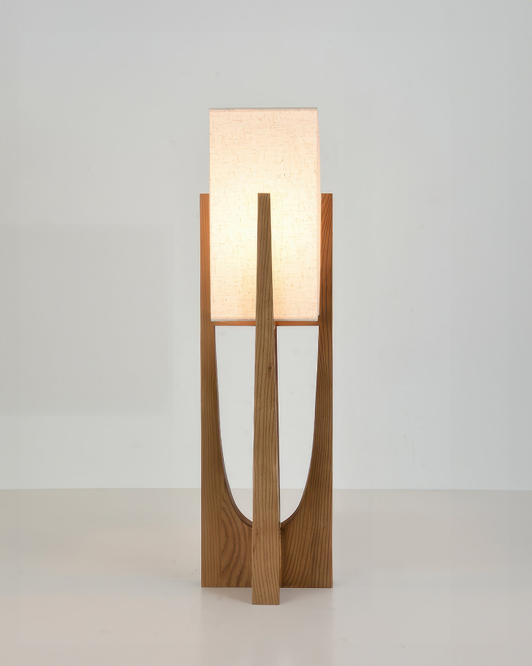 Kairo Seto Walnut Lamp Brings Brass Accents In Minimalist Japanese Style