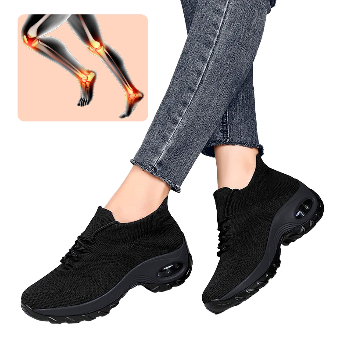 Chaussures de marche orthopédiques Arelle pour femmes, confort toute la journée