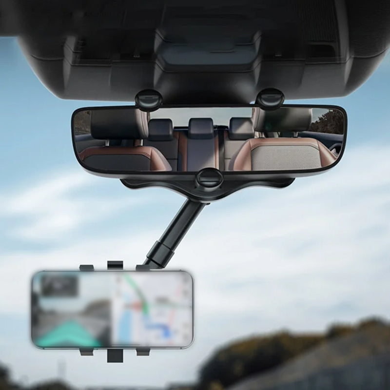 360° Rotating Multifunctional Car Mirror Phone Holder | Filindra