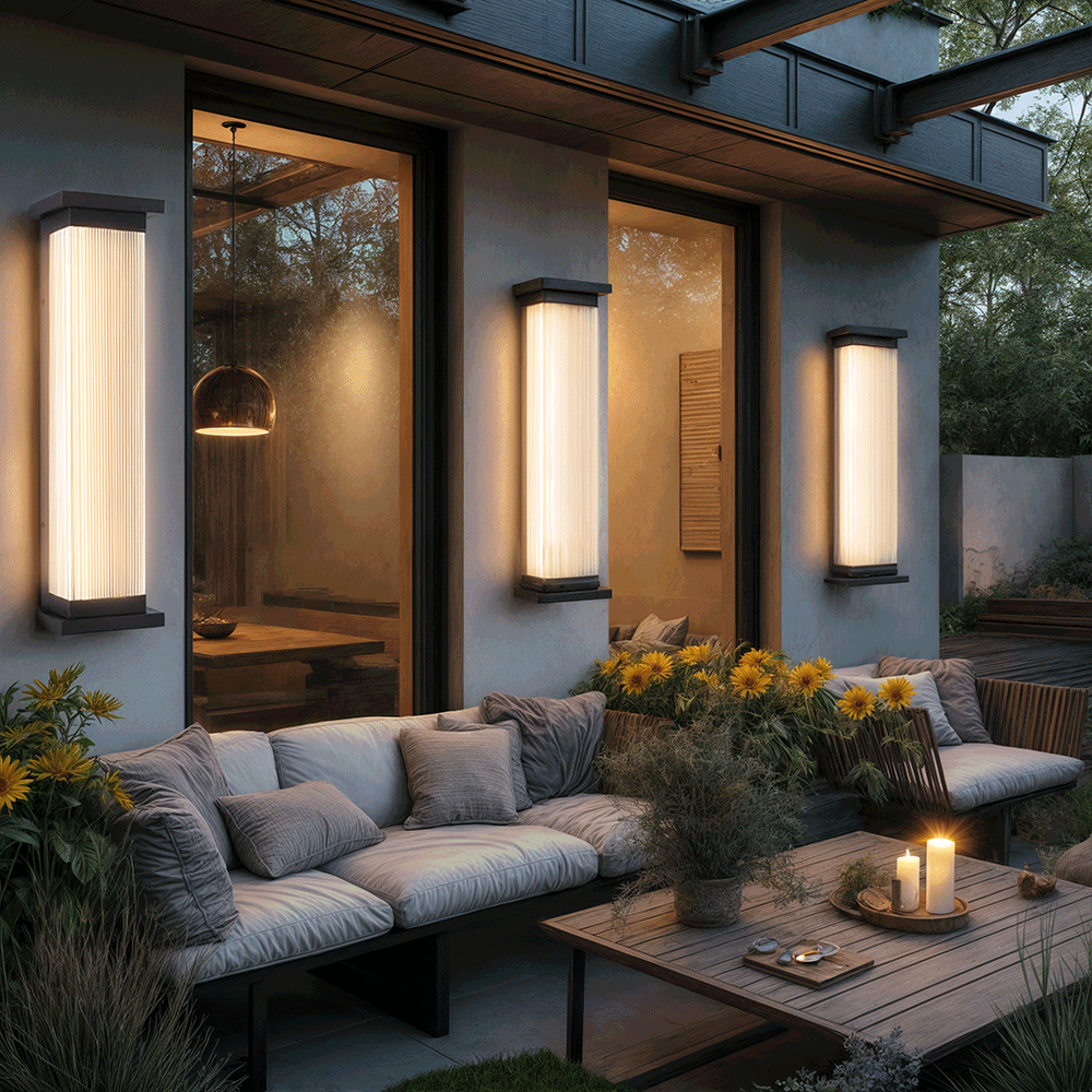 Georgia Wall Lamp — Outdoor Waterproof Rectangular LED Light