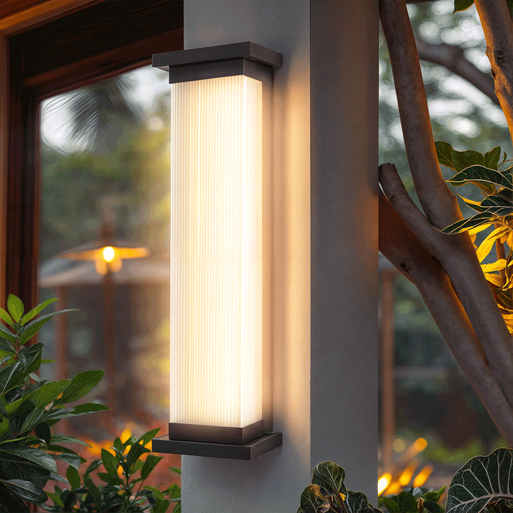Georgia Wall Lamp — Outdoor Waterproof Rectangular LED Light