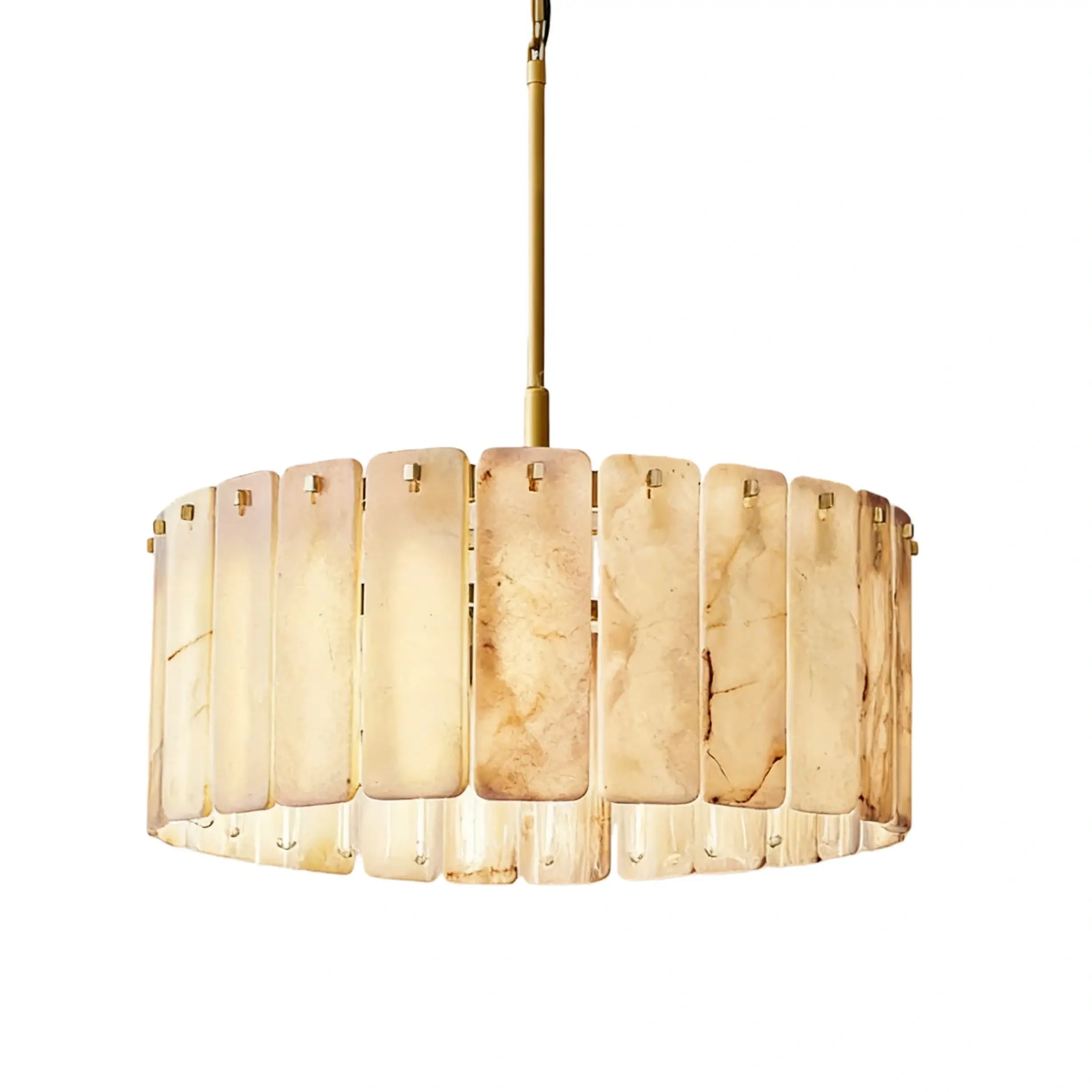 Luxury Alabaster Round Chandelier 36D"- For Living room/Dining room - Flindria