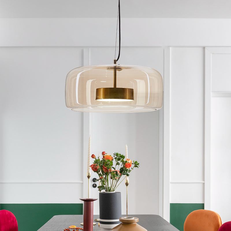 Aurelia Glas-Pendelleuchte warmes Licht für Schlafzimmer oder Wohnzimmer