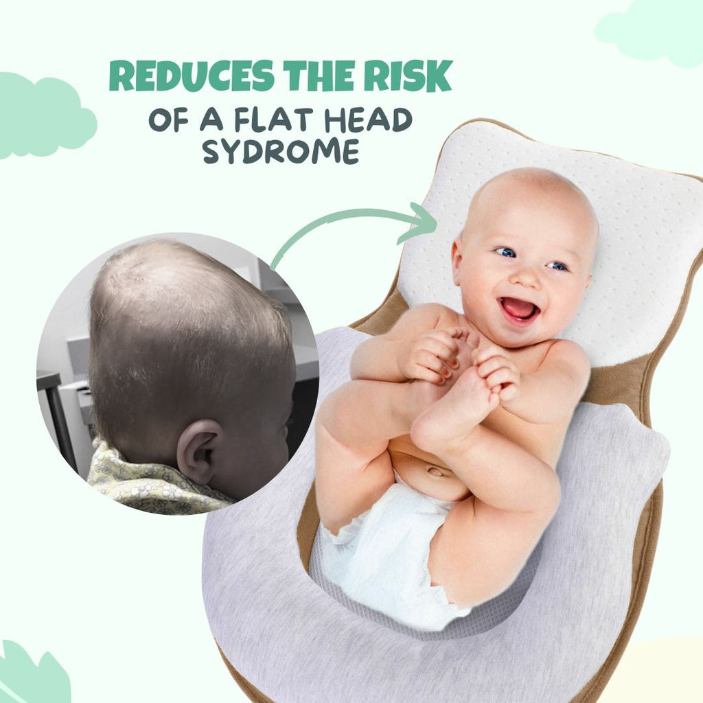 مهد أطفال محمول Baby Nest — دعم لتجنب تسطح الرأس