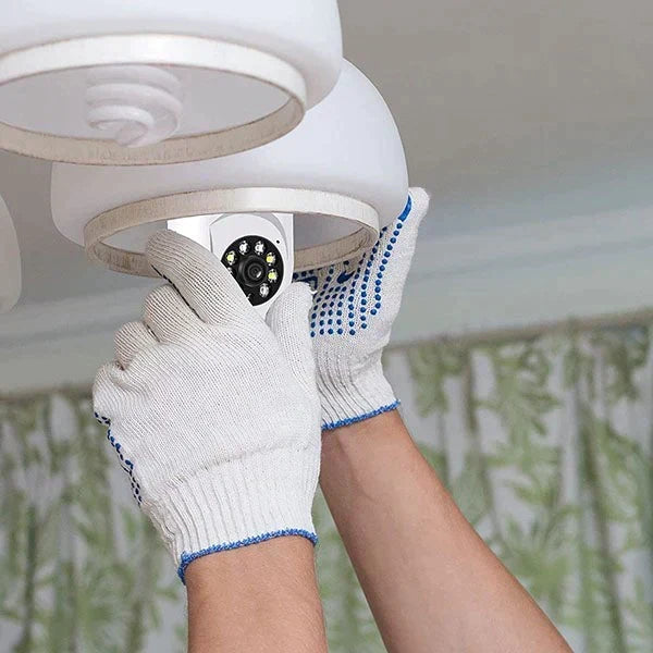 HD Wireless Outdoor WiFi Light Bulb Security Camera — Motion Detection