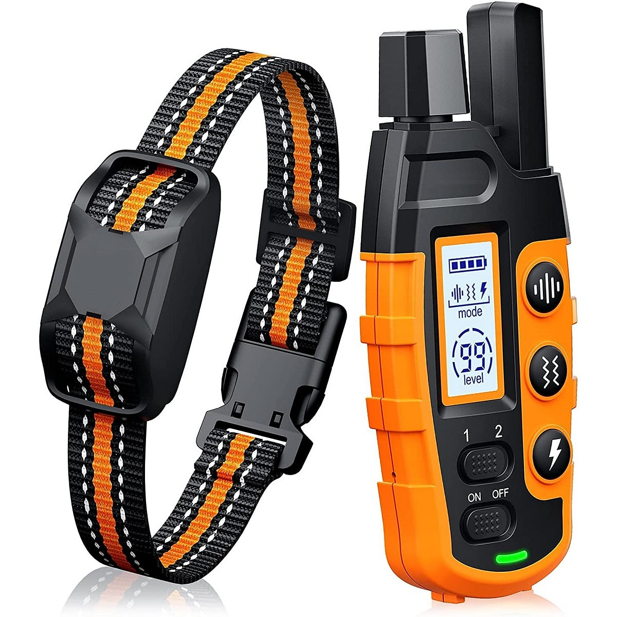 Hundetrainingshalsband mit 1000 m Reichweite und Fernbedienung — wasserdicht, wiederaufladbar
