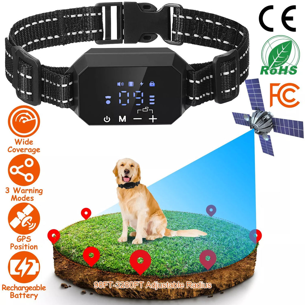 Pawfey GPS Pro kabelloses Hundezäunungssystem - Reichweite 30–1000 m