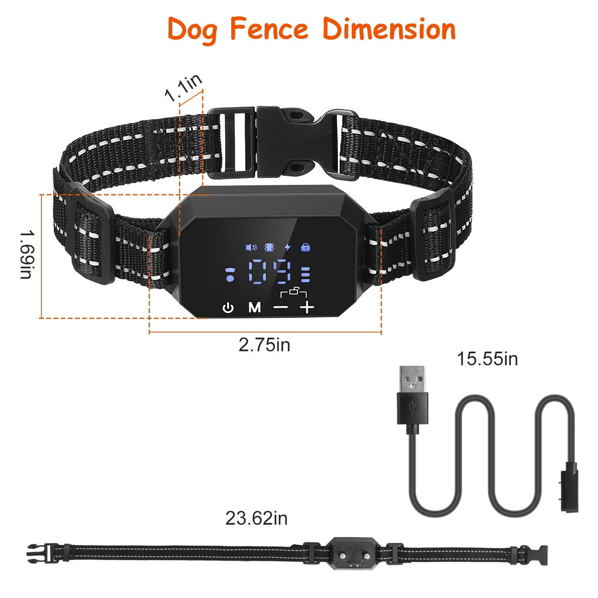 Pawfey GPS Pro kabelloses Hundezäunungssystem - Reichweite 30–1000 m