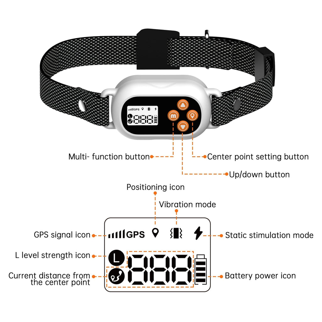 طوق سياج GPS للكلاب Pawfey SmartPro F820 - حدود لاسلكية