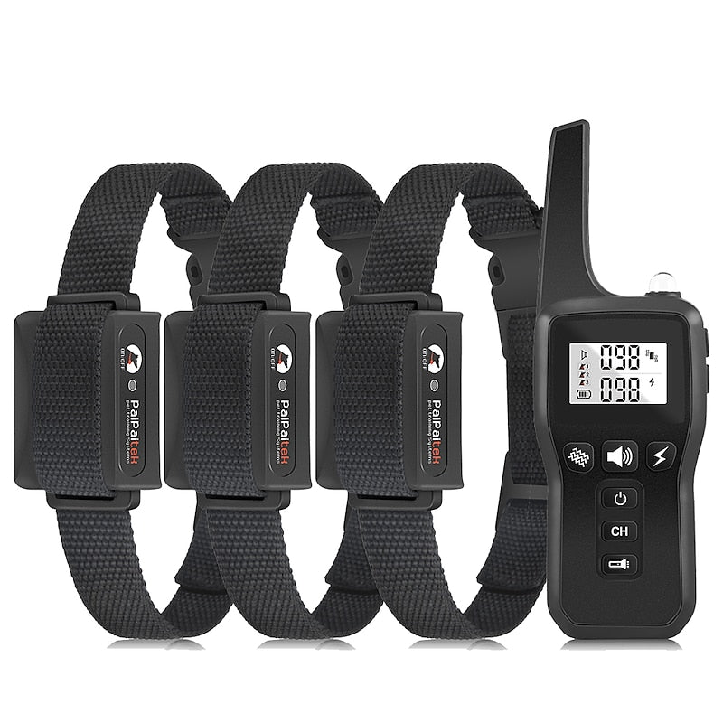 Afstandstrainingshalsband voor honden met zaklamp — 3 trainingsmodi
