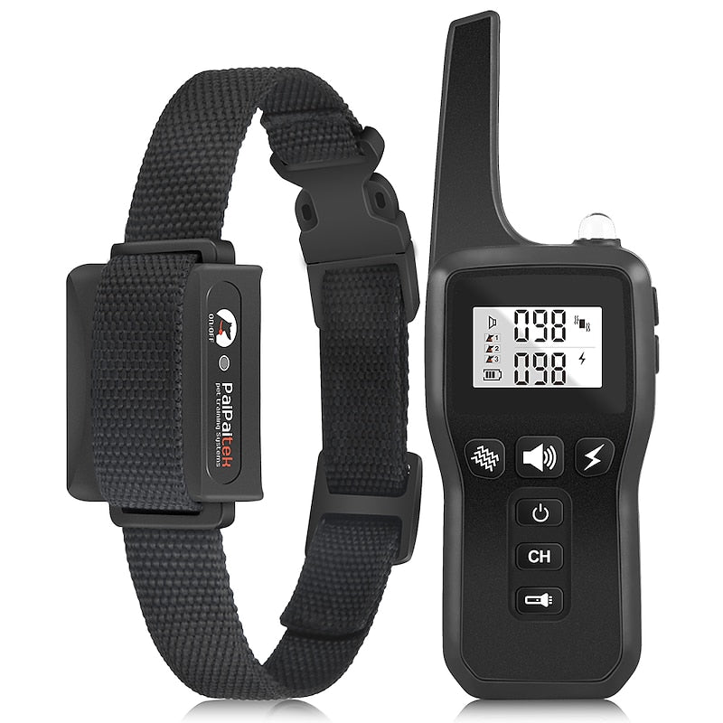 Afstandstrainingshalsband voor honden met zaklamp — 3 trainingsmodi