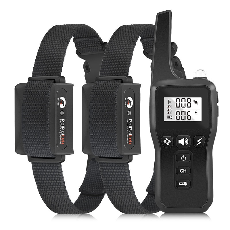Afstandstrainingshalsband voor honden met zaklamp — 3 trainingsmodi