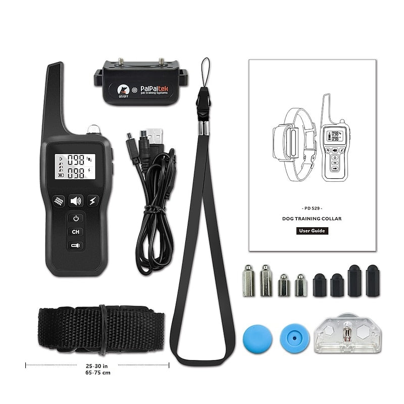 Afstandstrainingshalsband voor honden met zaklamp — 3 trainingsmodi