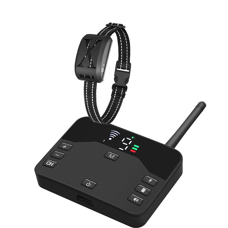 Wireless Dog Fence System — Adjustable Collar, 9–240m Range