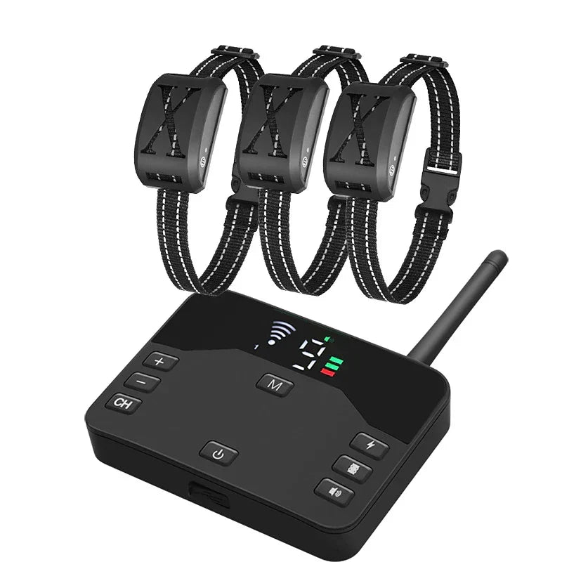 Wireless Dog Fence System — Adjustable Collar, 9–240m Range