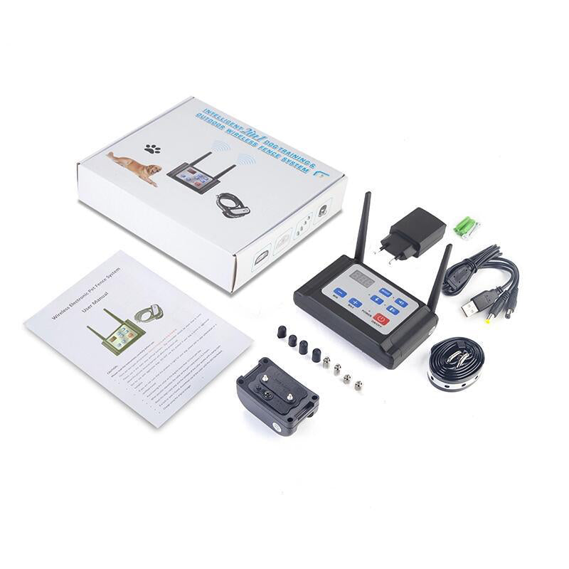 Wireless Dog Fence System with Training Collar and Safety Alerts