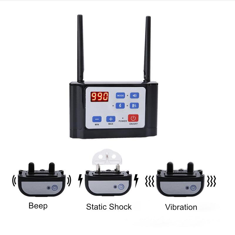 Wireless Dog Fence System with Training Collar and Safety Alerts