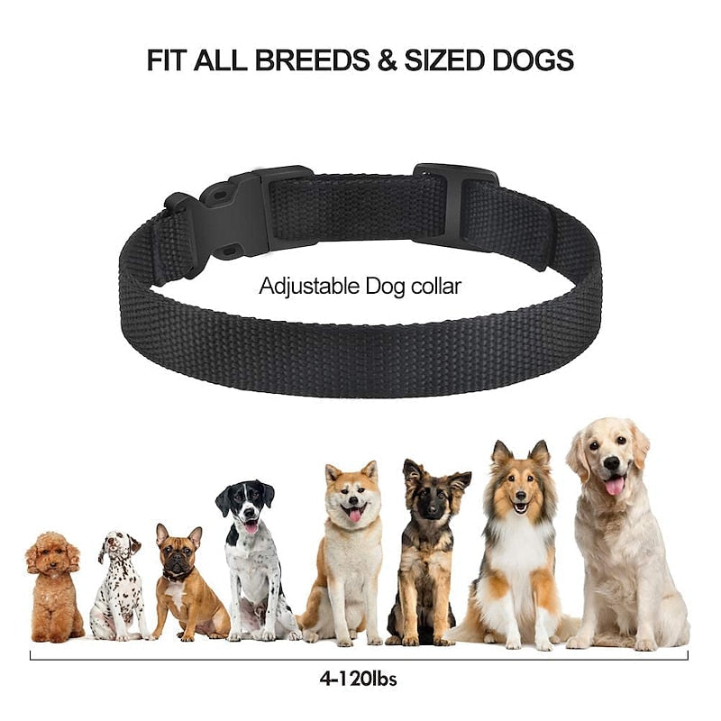PetJoy-genopladeligt anti-gø-hundehalsbånd — Justerbar følsomhed