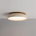 Aureli Wooden Base Ceiling Light — Natural Travertine Finish