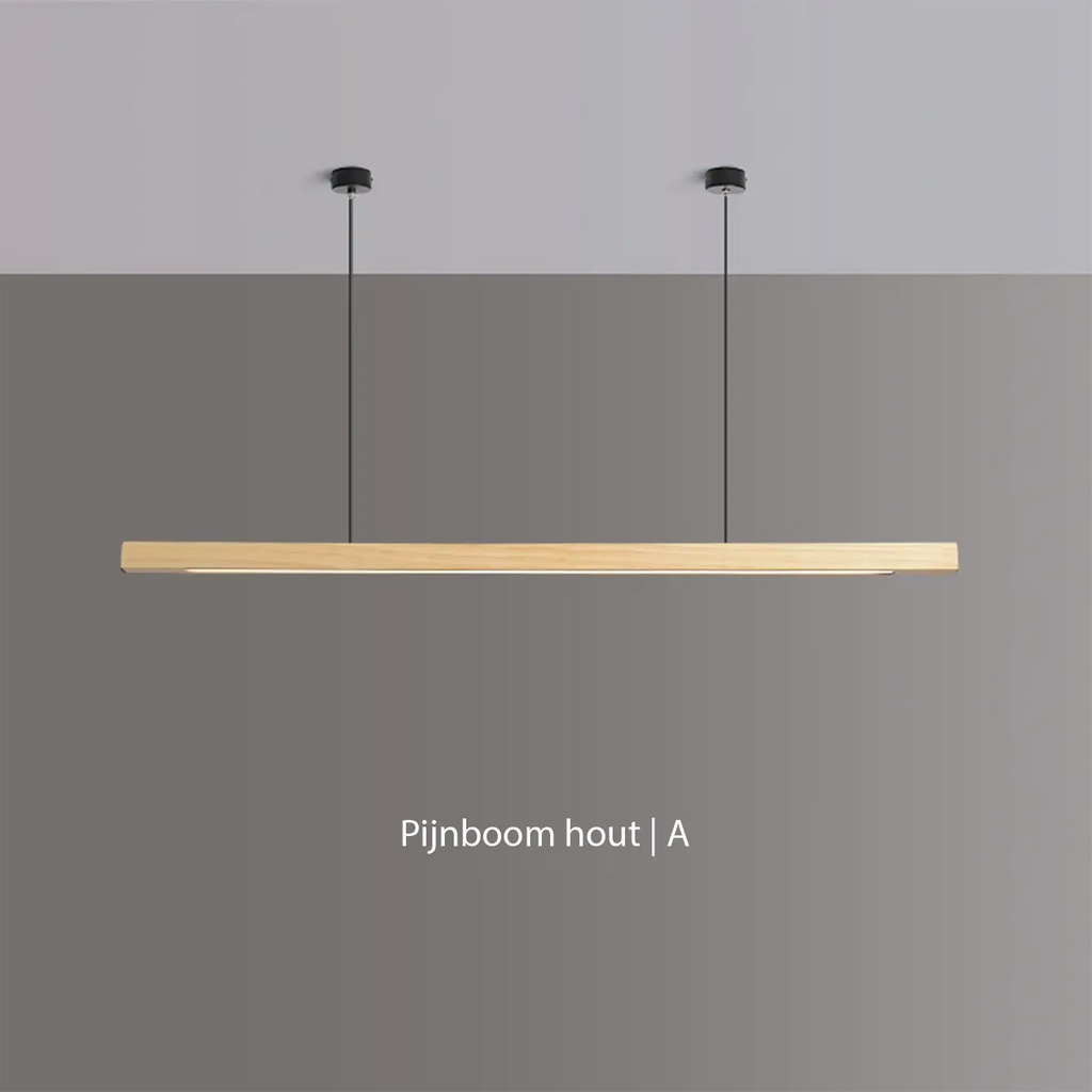 Quorra Lange Holz Pendelleuchte im Essstil für moderne Häuser