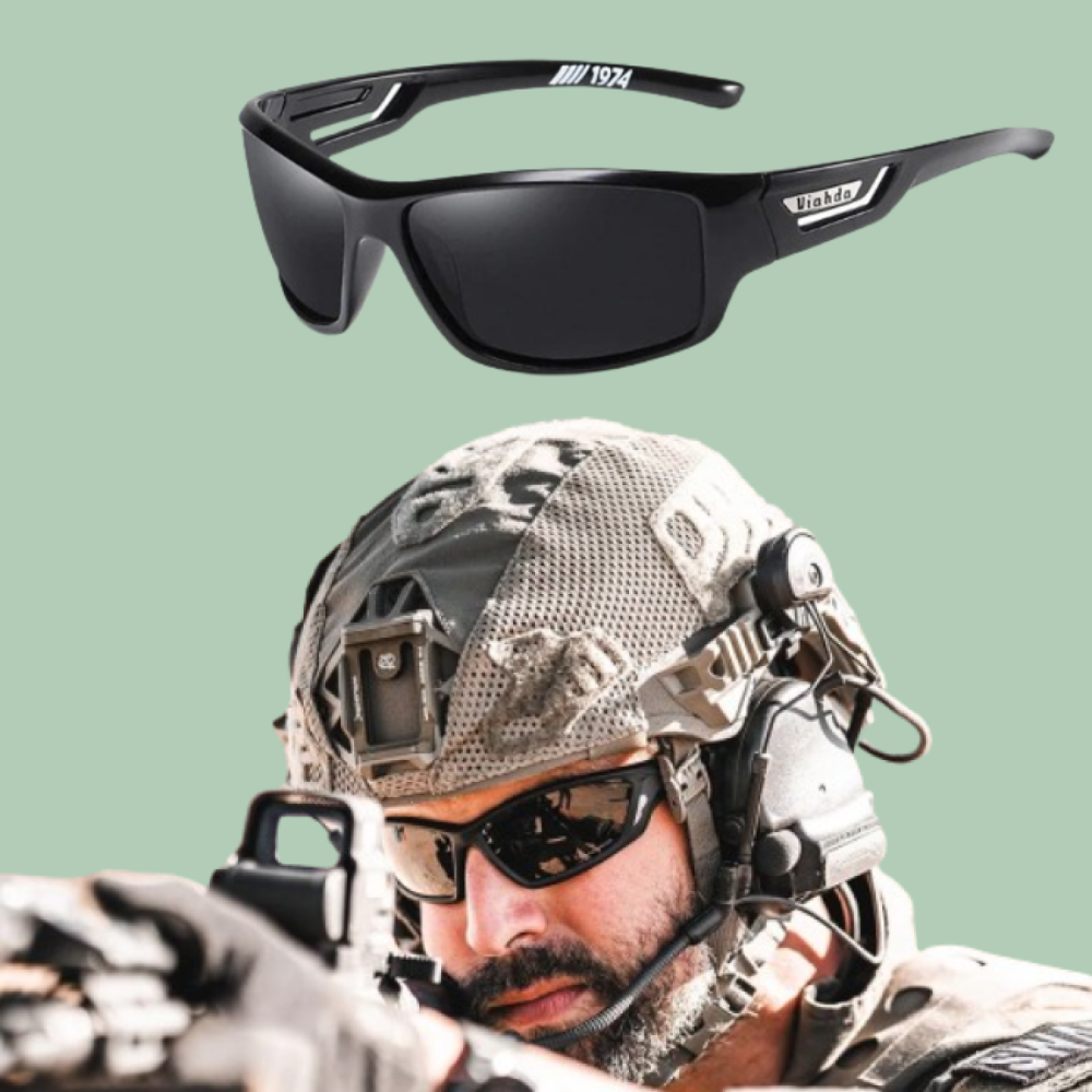 Gafas de sol polarizadas de estilo militar — Protección UV400