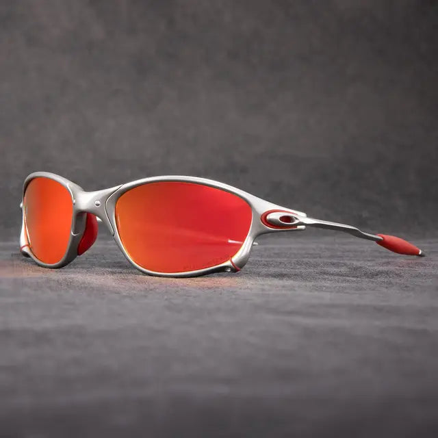 Polarisierte Sonnenbrille von Ricco Milano — matter schwarzer UV-Schutz