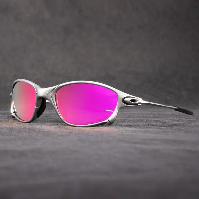 Polarisierte Sonnenbrille von Ricco Milano — matter schwarzer UV-Schutz
