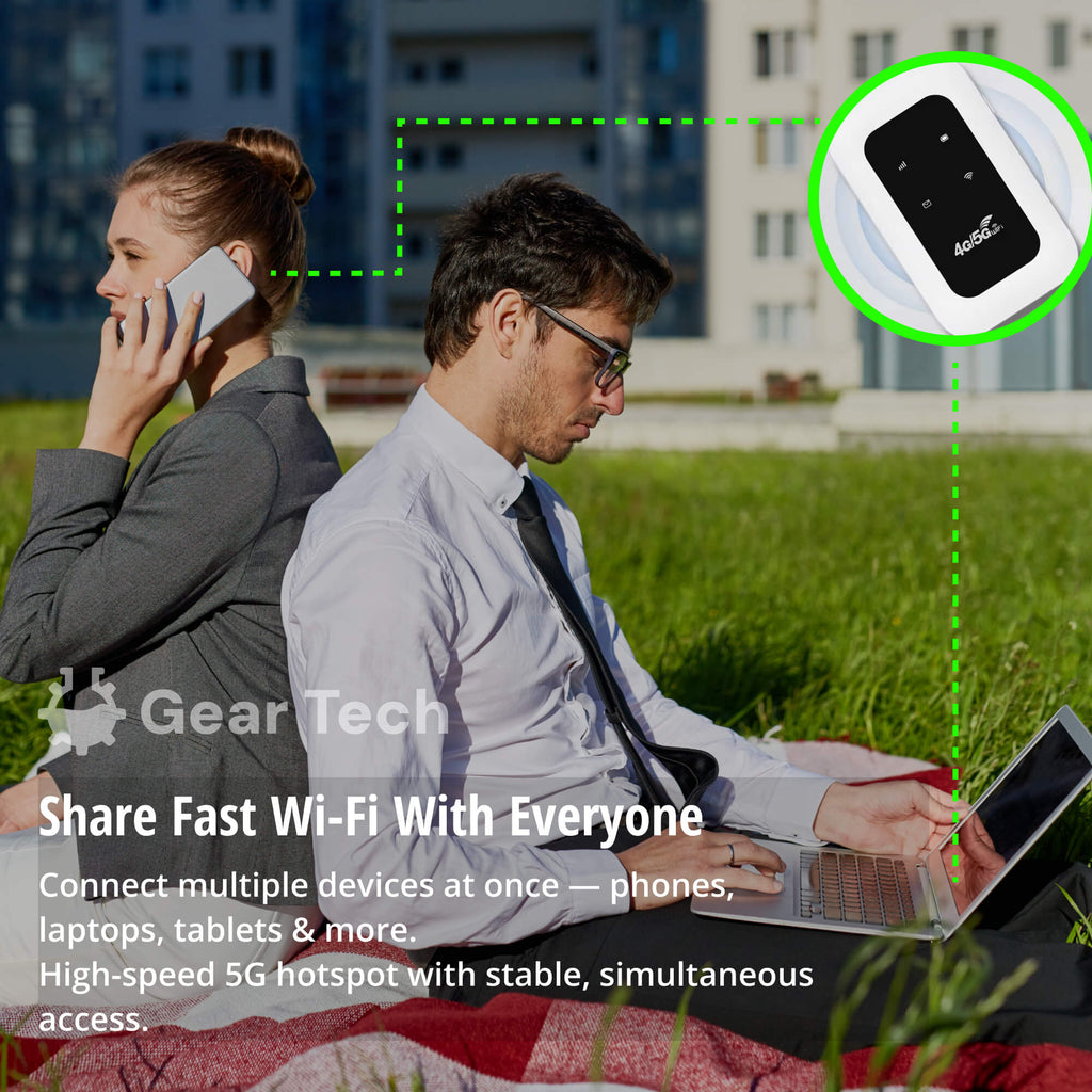 RoamWave 5G Mobiler WLAN-Hotspot — Kompakter mobiler Internet-Router