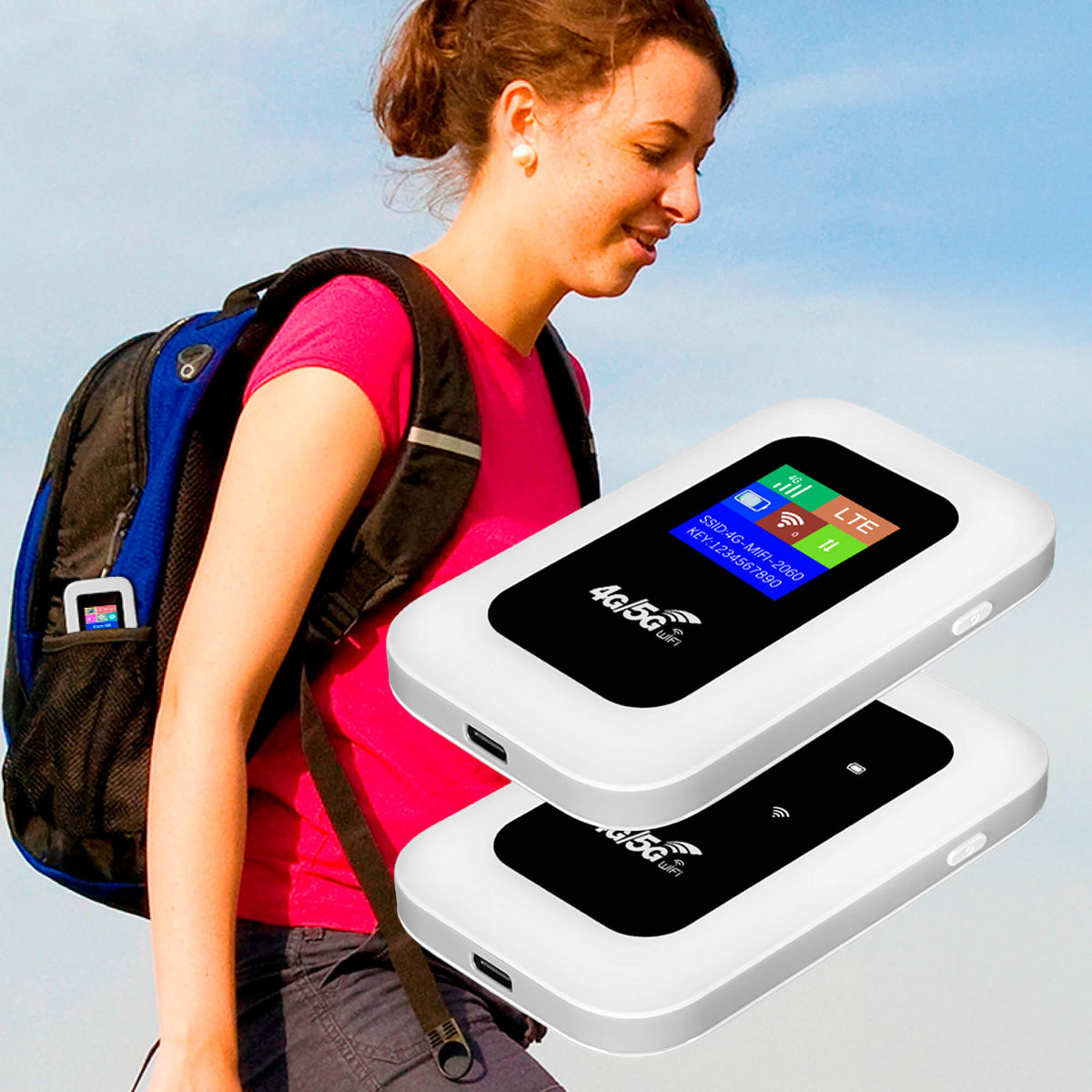 RoamWave 5G Mobiler WLAN-Hotspot — Kompakter mobiler Internet-Router