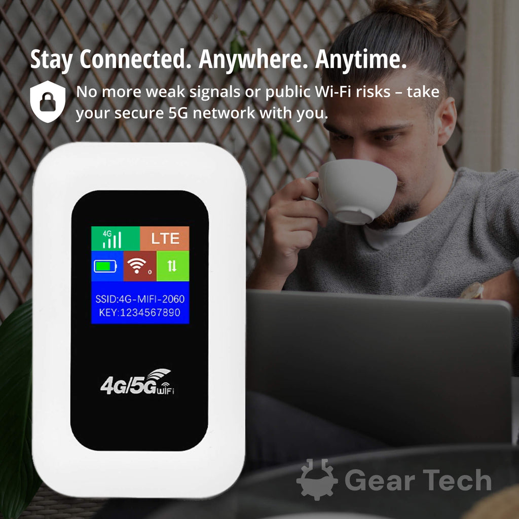 RoamWave 5G Mobiler WLAN-Hotspot — Kompakter mobiler Internet-Router