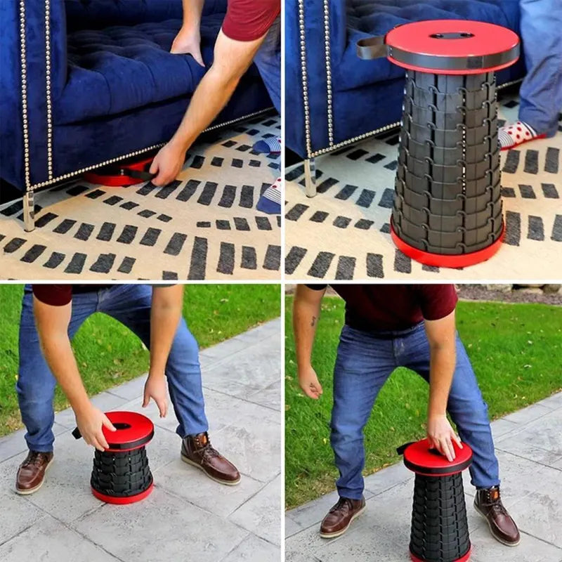 Sgabello pieghevole portatile Compactgo — Cinghia regolabile, leggero