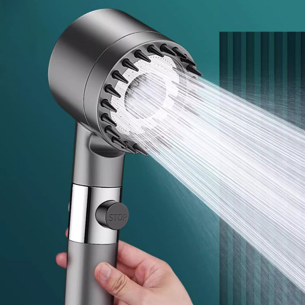 PowerFlow High Pressure Showerhead — Up to 200% Stronger Water Pressure Output