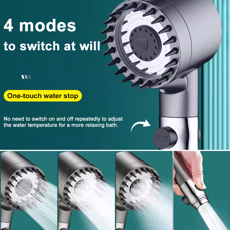 PowerFlow High Pressure Showerhead — Up to 200% Stronger Water Pressure Output