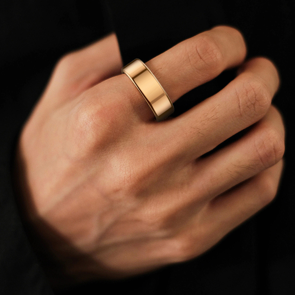 Prémiový chytrý fitness prsten Smarter Fitnessring Healthring — sledování spánku a aktivity